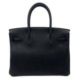 エルメス HERMES バーキン30 G刻印 ブラック シルバー金具 トゴ レディース ハンドバッグ