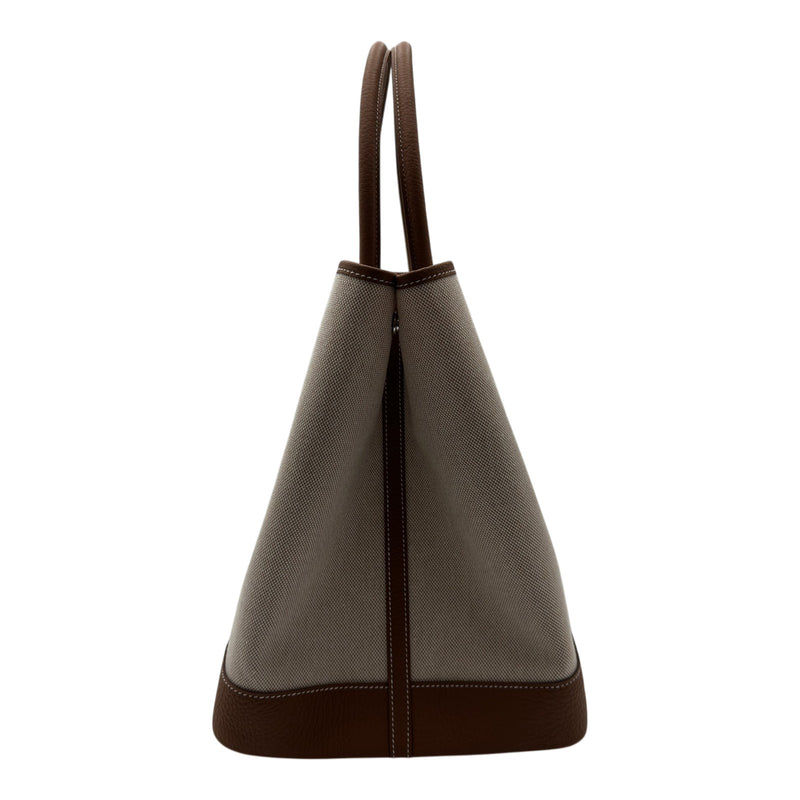 エルメス HERMES ネオガーデン41 K刻 エクリュ/ゴールド シルバー金具