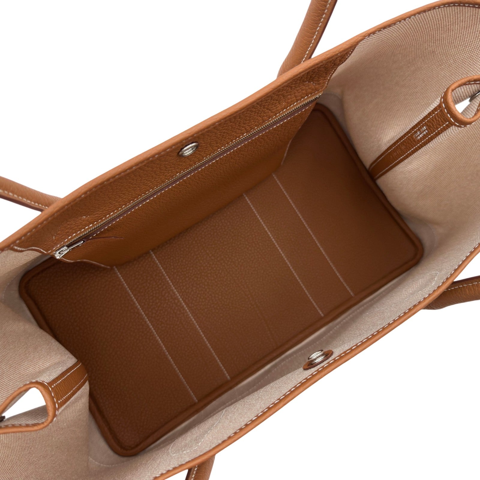 エルメス HERMES ネオガーデン41 K刻 エクリュ/ゴールド シルバー金具