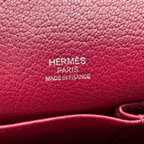エルメス HERMES ジプシエール28 □N刻 ルビー シルバー金具 トリヨン レディース ショルダーバッグ