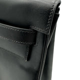 エルメス HERMES ケリー32 内縫い □B刻印 ブラック ゴールド金具 ボックスカーフ レディース ハンドバッグ ショルダーバッグ