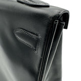 エルメス HERMES ケリー32 内縫い □B刻印 ブラック ゴールド金具 ボックスカーフ レディース ハンドバッグ ショルダーバッグ