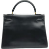 エルメス HERMES ケリー32 内縫い □B刻印 ブラック ゴールド金具 ボックスカーフ レディース ハンドバッグ ショルダーバッグ