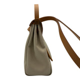 エルメス HERMES エールバッグジップPM U刻 ベージュ/ナチュラル ゴールド金具 トワル/ハンター レディース ショルダーバッグ