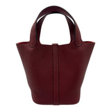エルメス HERMES ピコタンロックPM B刻 ルージュアッシュ シルバー金具 トリヨンクレマンス レディース ハンドバッグ