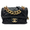 シャネル CHANEL ミニフラップバッグ AS0937 28番台 ブラック ゴールド金具 ラムスキン レディース ショルダーバッグ