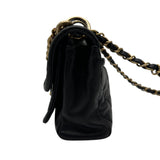 シャネル CHANEL ミニフラップバッグ AS0937 28番台 ブラック ゴールド金具 ラムスキン レディース ショルダーバッグ