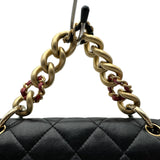 シャネル CHANEL ミニフラップバッグ AS0937 28番台 ブラック ゴールド金具 ラムスキン レディース ショルダーバッグ