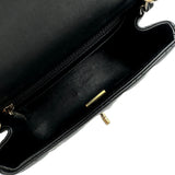 シャネル CHANEL ミニクラシック ハンドバッグ A35200 ブラック ゴールド金具 ラムスキン レディース ショルダーバッグ