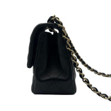 シャネル CHANEL ミニクラシック ハンドバッグ A35200 ブラック ゴールド金具 ラムスキン レディース ショルダーバッグ