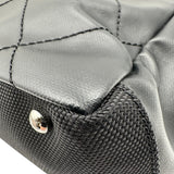 シャネル CHANEL パリビアリッツトートPM A34208 11番台 ブラック コーティングキャンバス レディース トートバッグ