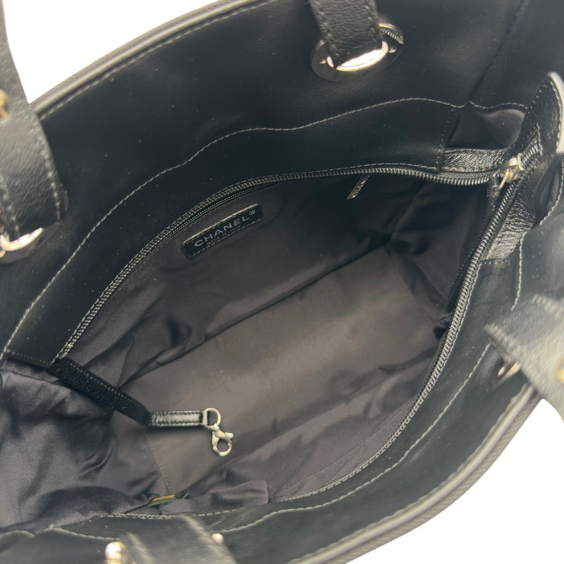 シャネル CHANEL パリビアリッツトートPM A34208 11番台 ブラック