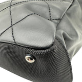 シャネル CHANEL パリビアリッツトートPM A34208 11番台 ブラック コーティングキャンバス レディース トートバッグ