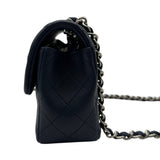 シャネル CHANEL ミニマトラッセ20 A69900 29番台 ネイビー シルバー金具 ラムスキン レディース ショルダーバッグ