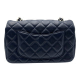シャネル CHANEL ミニマトラッセ20 A69900 29番台 ネイビー シルバー金具 ラムスキン レディース ショルダーバッグ
