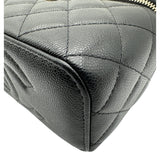 シャネル CHANEL スモール ヴァニティバッグ AP1341 ブラック キャビアスキン レディース ショルダーバッグ