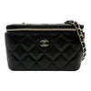 シャネル CHANEL スモール ヴァニティバッグ AP1341 ブラック キャビアスキン レディース ショルダーバッグ