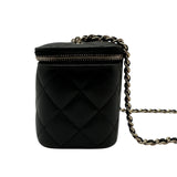シャネル CHANEL スモール ヴァニティバッグ AP1341 ブラック キャビアスキン レディース ショルダーバッグ