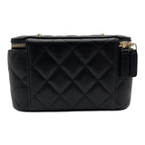シャネル CHANEL スモール ヴァニティバッグ AP1341 ブラック キャビアスキン レディース ショルダーバッグ