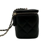 シャネル CHANEL スモール ヴァニティバッグ AP1341 ブラック キャビアスキン レディース ショルダーバッグ