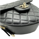 シャネル CHANEL ハートシェイプバッグ AS5764 ブラック ゴールド金具 ラムスキン レディース ショルダーバッグ
