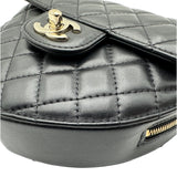 シャネル CHANEL ハートシェイプバッグ AS5764 ブラック ゴールド金具 ラムスキン レディース ショルダーバッグ