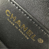 シャネル CHANEL ハートシェイプバッグ AS5764 ブラック ゴールド金具 ラムスキン レディース ショルダーバッグ
