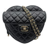 シャネル CHANEL ハートシェイプバッグ AS5764 ブラック ゴールド金具 ラムスキン レディース ショルダーバッグ