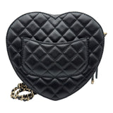 シャネル CHANEL ハートシェイプバッグ AS5764 ブラック ゴールド金具 ラムスキン レディース ショルダーバッグ
