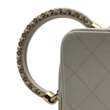 シャネル CHANEL ワンハンドルバッグ AS1753 30番台 ホワイト ゴールド金具 カーフスキン レディース ショルダーバッグ