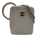 シャネル CHANEL ワンハンドルバッグ AS1753 30番台 ホワイト ゴールド金具 カーフスキン レディース ショルダーバッグ