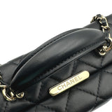 シャネル CHANEL マトラッセ ボックスバッグ AS5168 ブラック ゴールド金具 ラムスキン レディース ショルダーバッグ