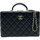 シャネル CHANEL マトラッセ ボックスバッグ AS5168 ブラック ゴールド金具 ラムスキン レディース ショルダーバッグ