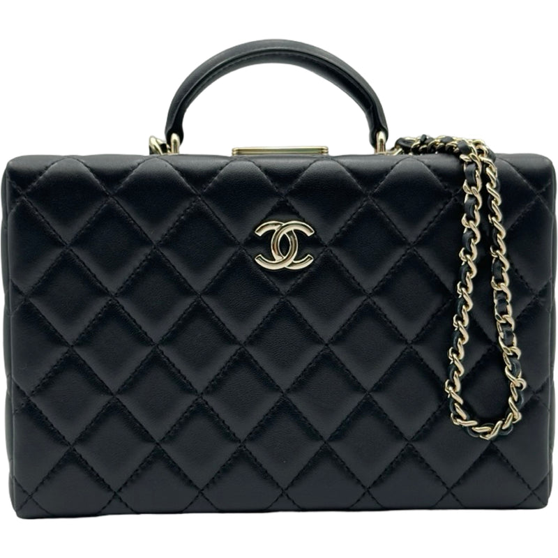 シャネル CHANEL マトラッセ ボックスバッグ AS5168 ブラック ゴールド