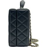シャネル CHANEL マトラッセ ボックスバッグ AS5168 ブラック ゴールド金具 ラムスキン レディース ショルダーバッグ