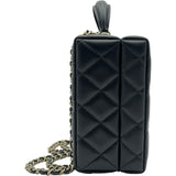 シャネル CHANEL マトラッセ ボックスバッグ AS5168 ブラック ゴールド金具 ラムスキン レディース ショルダーバッグ