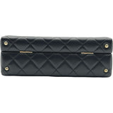 シャネル CHANEL マトラッセ ボックスバッグ AS5168 ブラック ゴールド金具 ラムスキン レディース ショルダーバッグ
