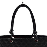 シャネル CHANEL カンボンライン トートラージ A25169 10番台 ブラック カーフスキン レディース トートバッグ