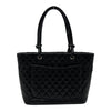 シャネル CHANEL カンボンライン トートラージ A25169 10番台 ブラック カーフスキン レディース トートバッグ