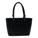 シャネル CHANEL カンボンライン トートラージ A25169 10番台 ブラック カーフスキン レディース トートバッグ