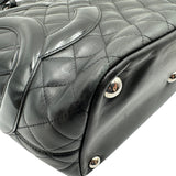 シャネル CHANEL カンボンライン トートラージ A25169 10番台 ブラック カーフスキン レディース トートバッグ