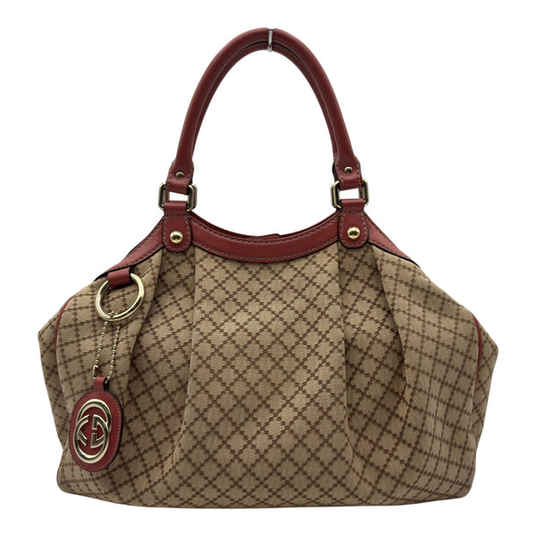 良品✨　グッチ　ハンドバッグ　正規品　キャンバス スーキー　ディアマンテ　GG グッチ GUCCI スーキーディアマンテ トートバッグ 211944 ベージュ