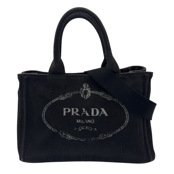 【おたん！】プラダ　PRADA カナパ トートバッグ ブラック プラダ PRADA カナパミニ 1BG439 ブラック キャンバス レディース