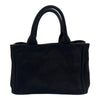 プラダ PRADA カナパミニ 1BG439 ブラック キャンバス レディース トートバッグ