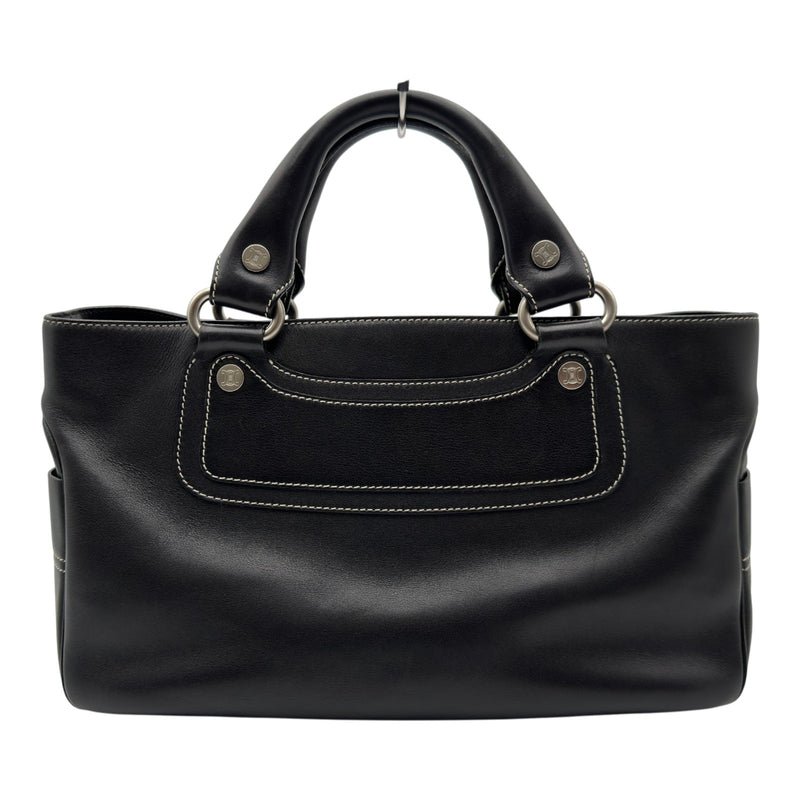 Celine ブギーバッグ スエード レザー ブラック 総柄 バッグ セリーヌ CELINE ブギーバッグ ブラック レザー レディース