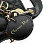 クリスチャン・ディオール Christian Dior レディディオール マイクロショルダーバッグ S08560NGE ブラック シルバー金具 ラムスキン レディース ショルダーバッグ