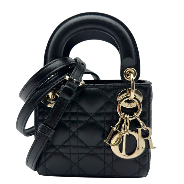 Christian Dior ショルダーバッグ 黒 クリスチャン・ディオール Christian Dior レディディオール マイクロ