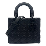 クリスチャン・ディオール Christian Dior レディディオール ミディアム M0565SLOI ブラック カナージュマットカーフ レディース ハンドバッグ