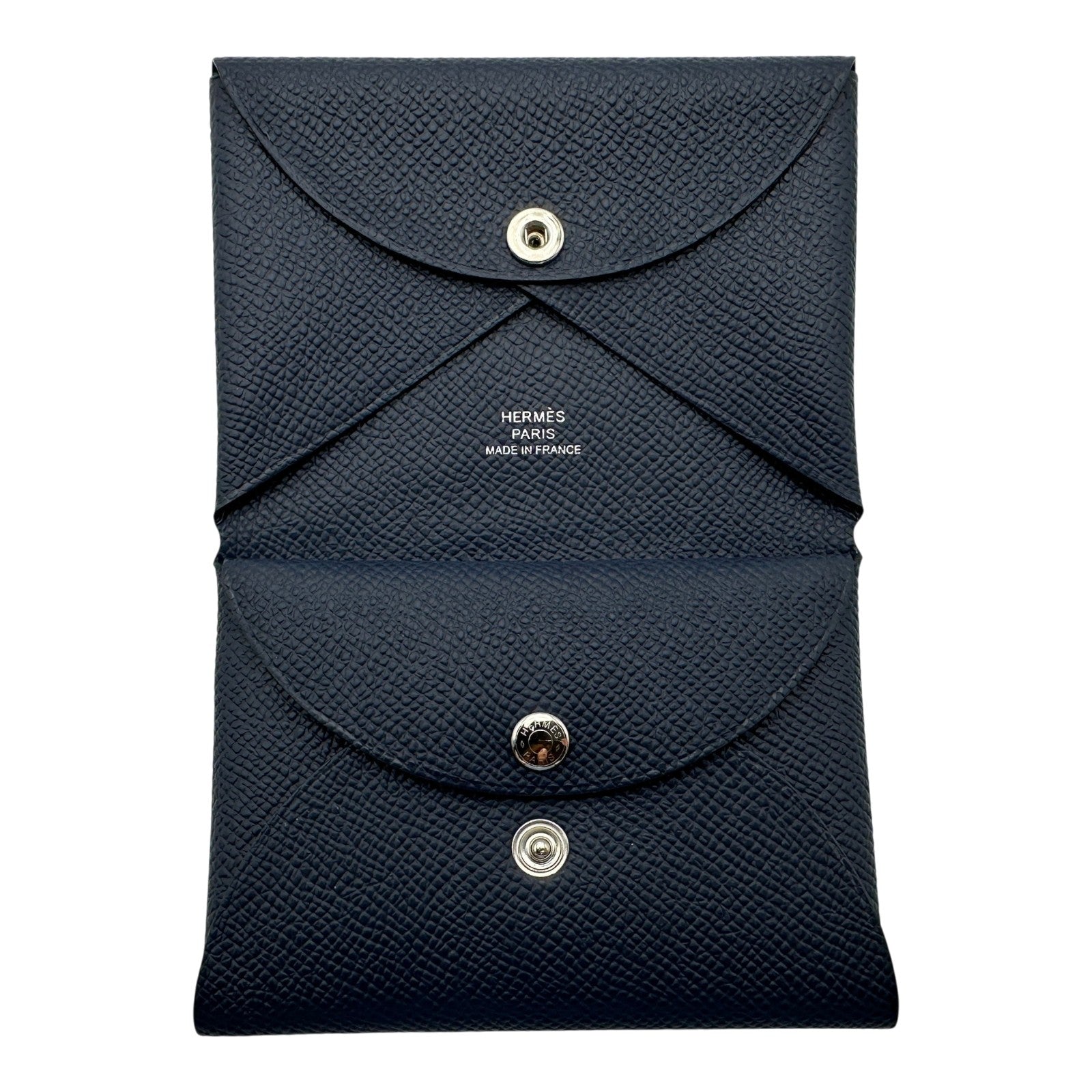 エルメス HERMES カルヴィ デュオ K刻 ブルーサフィール エプソン