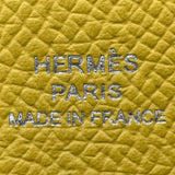 エルメス HERMES カルヴィデュオ B刻 ジョーヌアンブル エプソン レディース カードケース